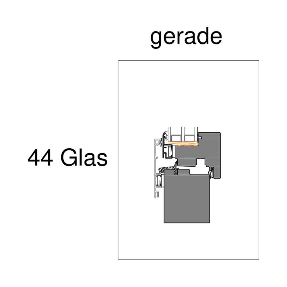 Technisches Profil IG61 Glas gerade – Fensterbau Krines