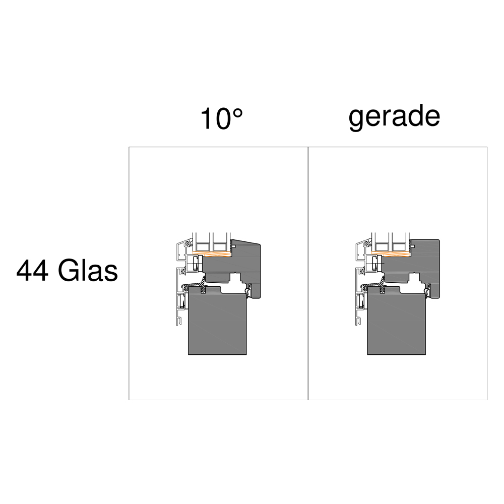 Technische Zeichnung Fensterprofil FLS61 – Krines Online